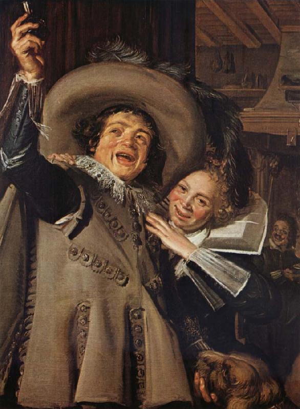 Frans Hals Young Man and Woman in an Inn oil painting picture